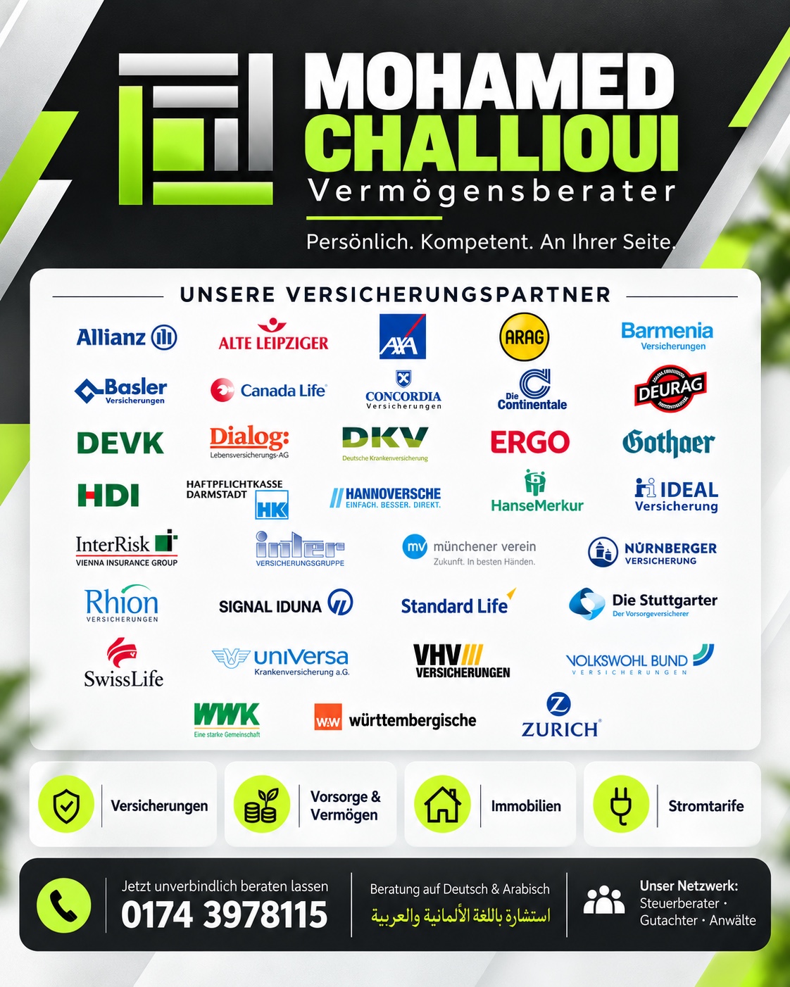 Übersicht der Versicherungsanbieter aus dem Produktpartner-Netzwerk